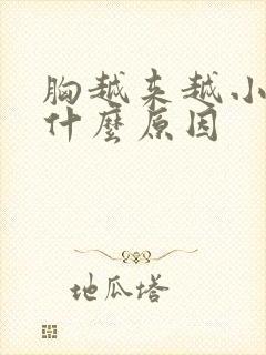 胸越来越小了是什么原因