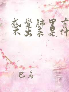 感觉肺里有痰咳不出来是什么原因