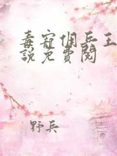 毒宠佣兵王妃小说免费阅