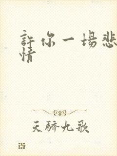 许你一场悲欢剧情