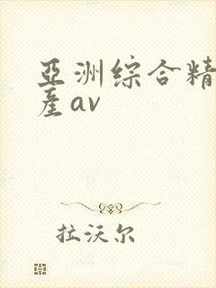 亚洲综合精品国产av
