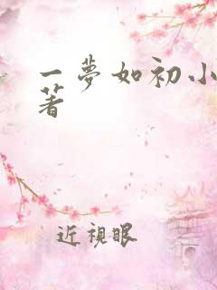 一梦如初小说原著