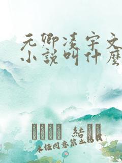 元卿凌宇文皓的小说叫什么