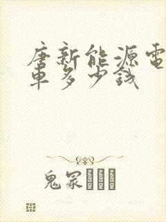 唐新能源电动汽车多少钱