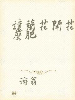 让兰花开花施什么肥