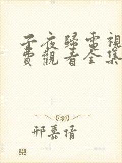 子夜归电视剧免费观看全集高清14