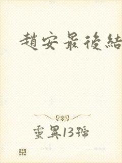 赵安最后结局
