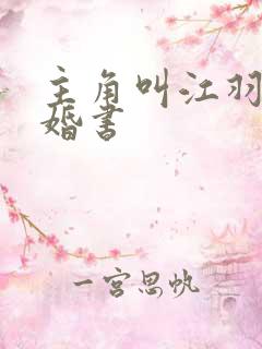 主角叫江羽九张婚书