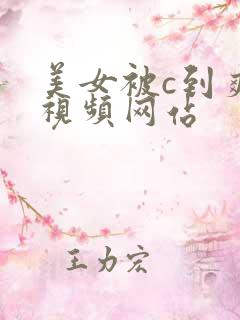 美女被c到爽哭视频网站