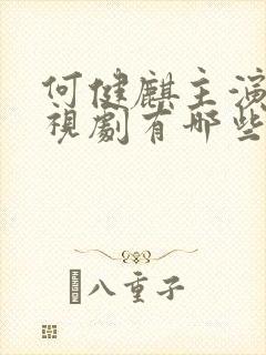 何健麒主演的电视剧有哪些
