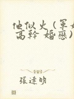 他似火 (军婚 高干 婚恋)免费阅读