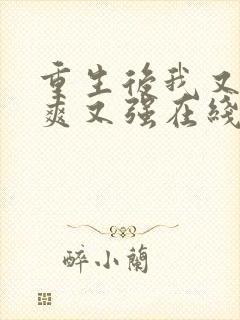 重生后我又飒又爽又强在线观看