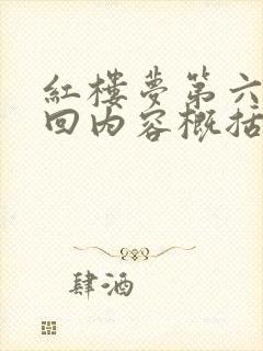 红楼梦第六,七回内容概括