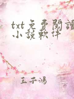 txt免费阅读小说软件