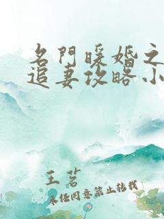 名门暖婚之权爷追妻攻略小说最新