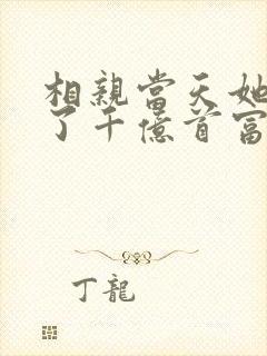 相亲当天她闪婚了千亿首富