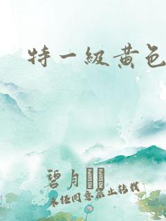 特一级黄色一片