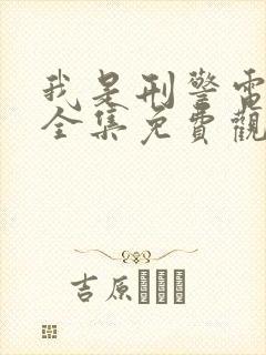 我是刑警电视剧全集免费观看剧情