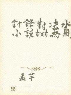 针锋对决水千丞小说txt无删减