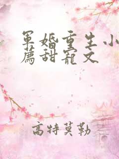 军婚重生小说推荐甜宠文