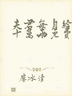 夫君每月给我二十万两免费阅读全文