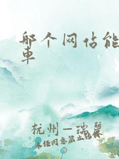哪个网站能租房车