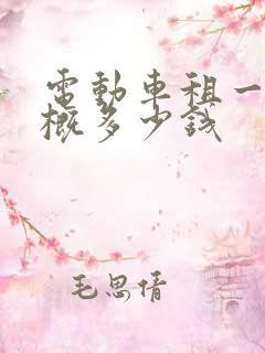 电动车租一天大概多少钱