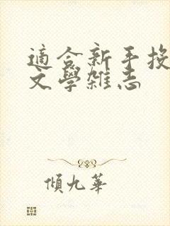 适合新手投稿的文学杂志