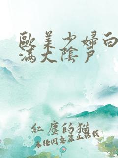 欧美少妇白嫩丰满大阴户