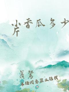 小香瓜多少钱一斤