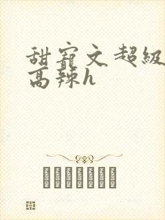 甜宠文超级宠溺高辣h