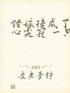 错嫁后成了总裁心尖宠 一只喵