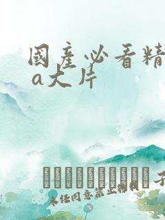 国产必看精品a a大片