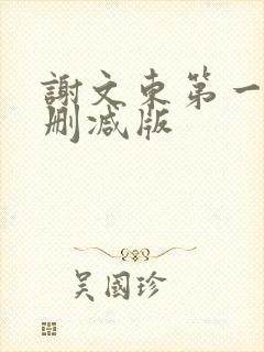谢文东第一季无删减版