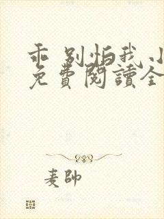 乖 别怕我小说免费阅读全文