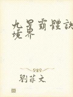 九星霸体诀龙尘境界