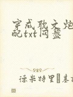 穿成耽文炮灰女配txt网盘