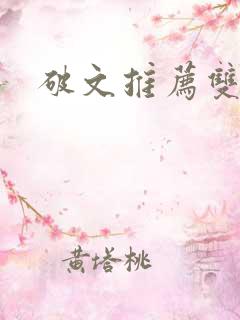 破文推荐双男主