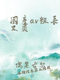 国产av粗长猛又爽