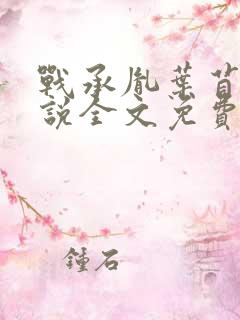 战承胤叶苜苜小说全文免费
