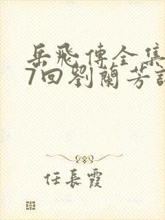 岳飞传全集117回刘兰芳评书网