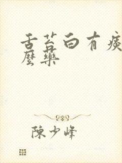 舌苔白有痰吃什么药