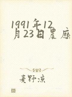 1991年12月23日农历出生的生辰八字