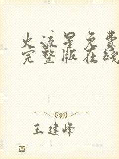 火流星免费观看完整版在线全集