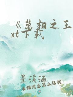 《万相之王》txt下载