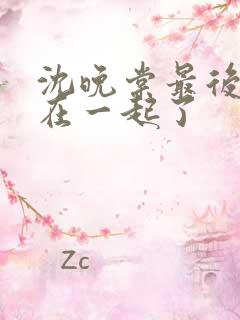 沈晚棠最后和谁在一起了