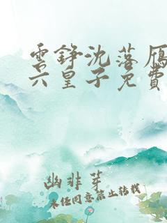云铮沈落雁无敌六皇子免费阅读全文