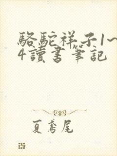 骆驼祥子1~24读书笔记
