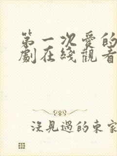 第一次爱的人韩剧在线观看全集免费高清