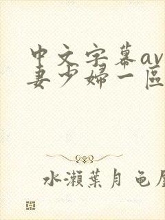 中文字幕av人妻少妇一区二区